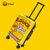imageBDuck Kids 20 Inchs Carry On Luggage Rolling Suitcase Toddler Cute Yellow Duck Suitcase Travel Trolley Small Suitcase with Wheels Boys Girls Holiday Essentials