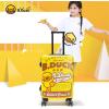 imageBDuck Kids 20 Inchs Carry On Luggage Rolling Suitcase Toddler Cute Yellow Duck Suitcase Travel Trolley Small Suitcase with Wheels Boys Girls Holiday Essentials