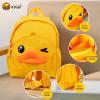 imageBDuck Kids Backpack for Boys Girls Preschool Bookbags 3D Cartoon Yellow Duck Daycare Toddler BagsTwinkle