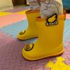 imageBDuck Kids Rain Boots for Boys Girls Waterproof Toddler Cartoon Garden BootsA Yellow