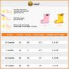 imageBDuck Kids Rain Boots for Boys Girls Waterproof Toddler Cartoon Garden BootsA Yellow