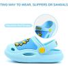 imageBDuck Little Kids Toddler Clogs Garden Shoes Boys Girls Cartoon Dinosaur Slides NonSlip Pool SandalsBlue
