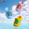 imageBDuck Little Kids Toddler Clogs Garden Shoes Boys Girls Cartoon Dinosaur Slides NonSlip Pool SandalsD Yellow