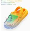 imageBDuck Little Kids Toddler Clogs Garden Shoes Boys Girls Cartoon Dinosaur Slides NonSlip Pool SandalsD Yellow