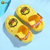 imageBDuck Little Kids Toddler Clogs Garden Shoes Boys Girls Cartoon Dinosaur Slides NonSlip Pool SandalsYellow