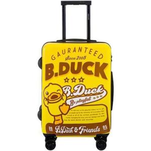 imageBDuck Kids 20 Inchs Carry On Luggage Rolling Suitcase Toddler Cute Yellow Duck Suitcase Travel Trolley Small Suitcase with Wheels Boys Girls Holiday Essentials