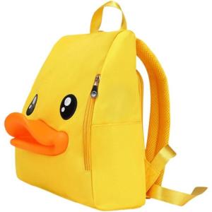 imageBDuck Kids Backpack for Boys Girls Preschool Bookbags 3D Cartoon Yellow Duck Daycare Toddler BagsDuckbill