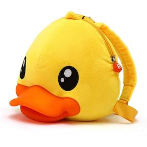 imageBDuck Kids Backpack for Boys Girls Preschool Bookbags 3D Cartoon Yellow Duck Daycare Toddler BagsDuckling