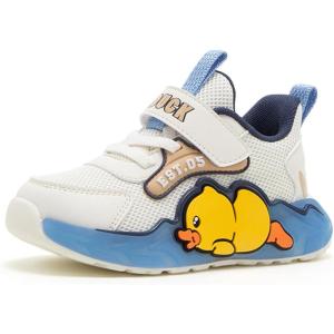 imageBDuck Toddler Shoes for Girl and Boy Comfortable ampamp Fashionable Kids Shoe Toddler Tennis Shoes Toddler Sneakers for ToddlerLittle KidIvory White