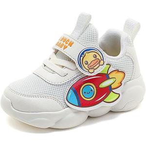 imageBDuck Toddler Shoes for Girl and Boy Comfortable ampamp Fashionable Kids Shoe Toddler Tennis Shoes Toddler Sneakers for ToddlerLittle KidLight White