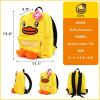 imageBDuck 10 Inch Mini Backpack Soft Plush Animal Kindergarten Mini Backpack Travel Bag Little For Toddler Boys and GirlsBuffy