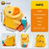 imageBDuck 10 Inch Mini Backpack Soft Plush Animal Kindergarten Mini Backpack Travel Bag Little For Toddler Boys and GirlsFishing
