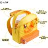 imageBDuck Plush Backpack Cute Duck Design with Zipper Shoulder Bag for Gifts Age 37 11quot h 01 White Duck03 Wink Duck