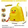 imageBDuck Plush Backpack Cute Duck Design with Zipper Shoulder Bag for Gifts Age 37 11quot h 01 White Duck04 Classic Duckbill