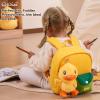 imageBDuck Plush Backpack Cute Duck Design with Zipper Shoulder Bag for Gifts Classic Duck04 Bduck Green  Detachable Duck