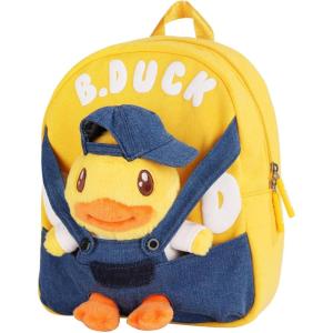 imageBDuck Plush Backpack Cute Duck Design with Zipper Shoulder Bag for Gifts Classic Duck03 Cowboy Blue  Detachable Duck