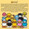 imageBDUCK Keychain Plush Pendant Stuffed Animal Cute Decorative Accessory Gift For Handbag Purse Backpack Car Keys01 Lying Duck