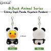 imageBDUCK Keychain Plush Pendant Stuffed Animal Cute Decorative Accessory Gift For Handbag Purse Backpack Car Keys02 Panda Duck