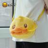 imageBDUCK Plush Purse Crossbody Bags Kawaii Handbag with Zipper Cute Duck Shoulder Bag Coin Wallet Toy Purse for Gifts2in1 Duck