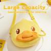 imageBDUCK Plush Purse Crossbody Bags Kawaii Handbag with Zipper Cute Duck Shoulder Bag Coin Wallet Toy Purse for Gifts2in1 Duck