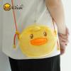 imageBDUCK Plush Purse Crossbody Bags Kawaii Handbag with Zipper Cute Duck Shoulder Bag Coin Wallet Toy Purse for Gifts3d Duckbill