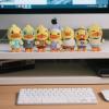 imageBDuck Plush Keychain Working Series Cute Duck Plush Pendant Fun Gen Z Office Figure Duck Gift for Humorous Friend Coworker Young Adults lndulgence DuckHappy Duck