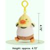 imageBDuck Plush Keychain Working Series Cute Duck Plush Pendant Fun Gen Z Office Figure Duck Gift for Humorous Friend Coworker Young Adults lndulgence DuckHappy Duck