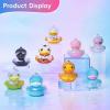 imageBDuck X Hidden Wooo Cute Floating Duck Series Collectible Blind Box Vinyl Figures Dopamine Holiday Theme 81 Secret Rare Style Desk Decor GiftSingle Box Random