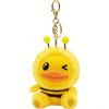 imageBDUCK Keychain Plush Pendant Stuffed Animal Cute Decorative Accessory Gift For Handbag Purse Backpack Car Keys02 Bee Duck