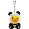 imageBDUCK Keychain Plush Pendant Stuffed Animal Cute Decorative Accessory Gift For Handbag Purse Backpack Car Keys02 Panda Duck
