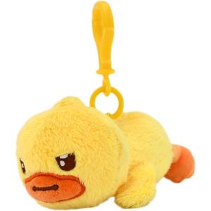 imageBDUCK Keychain Plush Pendant Stuffed Animal Cute Decorative Accessory Gift For Handbag Purse Backpack Car Keys01 Dazed Duck