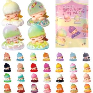 imageBDuck Sweet Heart Time Series Mini Figure Blind Bag 12 Inch Cute Collectible Vinyl Dolls Mystery Surprise Toys Random 4pcsPack Mini Figures for Desk Decor DIY Gifts for Teens and Adults