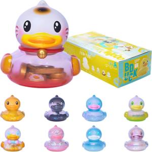 imageBDuck X Hidden Wooo Cute Floating Duck Series Collectible Blind Box Vinyl Figures Dopamine Holiday Theme 81 Secret Rare Style Desk Decor GiftSingle Box Random