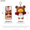 imageBDuck Plush Blind Box Hugging Bear Series Cute Duck Vinyl Plush Keychain Figures Scented Collectible Toys with Surprise Characters Standing Design for Desk Dcor Gifts Single BoxBduck Hugging Bear Series