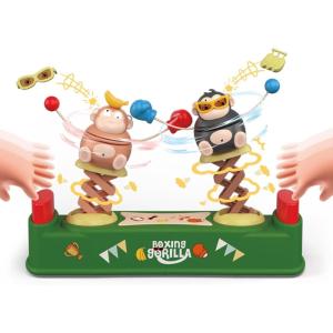 imageBDuck Game Board Games for Toddlers Jumping Ducks and Orangs Manual Boxing Toys for Kids 46 Handheld Educational Toys Family Games GorillaGorillas